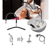 Estante De CirculacióN De Agua, Para Terapia De Spa Interfaz Redonda Cabezal De Masaje Para Lavado De Cabello Ducha De Cascada Flexible Accesorio Para Champú Para SalóN De Belleza En Casa