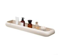 Estante de cocina ajustable para almacenamiento de maquillaje con estante de ducha y organizador de cosméticos, construcción de aluminio resistente al óxido con diseño de drenaje rápido (D)