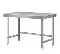 Estante de cocina de acero inoxidable, estante resistente para microondas, horno, olla y utensilios, organizador de decoración de pie, estantería con mesa de trabajo de metal de 23.6 x 19.7 x 31.54