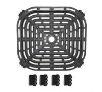 Estante de cocina de repuesto para freidora de aire hecho de acero inoxidable con doble capa sin revestimiento para modelos de freidora de aire Paris