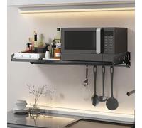 Estante de cocina montado en la pared, soporte de almacenamiento para microondas y horno, perfecto para la organización del hogar