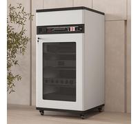 Estante de componentes de audio, gabinete de almacenamiento de medios resistente para sala de estar, estante AV para configuración de juegos o estudio en casa