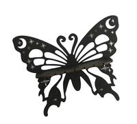Estante de cristal de madera con forma de mariposa vintage para colgar en la pared, estantes flotantes para macetas