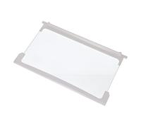 Estante de cristal para frigorífico y congelador y bordes blancos para adaptarse a ZANUSSI - Dimensiones (49,5 cm x 29,5 cm)
