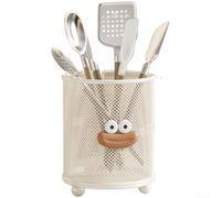 Estante de cubiertos montado en la pared, soporte de utensilios de hierro para cocina, moderno, minimalista, escurridor de palillos, organizador de almacenamiento blanco, ahorro de espacio, cubiertos