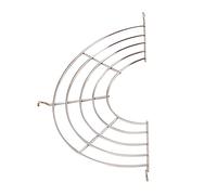 Estante de drenaje de aceite de acero inoxidable, estante semicircular para freír al vapor, filtro de goteo de aceite de cocina para alimentos fritos, filtro semicircular de goteo de aceite de acero