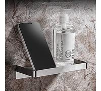 Estante de ducha adhesivo de acero inoxidable, paquete de 2 unidades para baño, montaje en pared, sin taladro, solución de almacenamiento autoadhesiva para una fácil instalación del baño