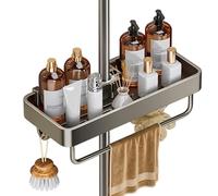 Estante de ducha - Bandeja para barra de ducha para baño, cesta de almacenamiento para ducha | Organizador de ducha antioxidante para champú, baño grande, organizador de ducha sin perforación