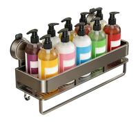 Estante de Ducha con Ventosas | Organizador De Artículos De Baño De Pared | Anaquel para Lavabo Sin Taladrar - para Artículos de Aseo en Hogar Apartamento Cocina Dormitorio Residencia y Vestuario