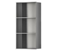 Estante de ducha cuadrado empotrado de acero inoxidable, impermeable, para baño, cocina, sala de estar y dormitorio, 26 x 10,4 x 13 cm, perfecto para almacenamiento de champú y artículos de tocador