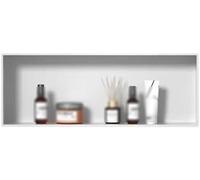 Estante de Ducha de Acero Inoxidable - Solución de Almacenamiento integrada para el baño (Blanco, 62 cm x 32 cm x 12,4 cm) - Diseño Moderno, aprovechamiento eficiente del Espacio
