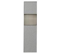 Estante de ducha empotrado de acero inoxidable con luz LED, nicho vertical impermeable para almacenamiento de baño