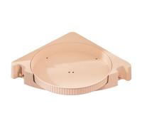 Estante de ducha esquinero adhesivo - Organizador de bandeja giratoria de 360 grados | Estante de almacenamiento de pared para condimentos de cocina sin perforaciones