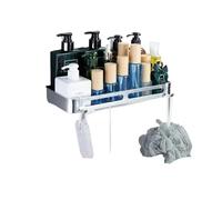 Estante de ducha esquinero de acero inoxidable 304, soporte para champú de baño sin perforaciones, soporte de trípode de cocina y elegante para ahorrar espacio