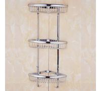 Estante de ducha esquinero de baño con escurridor, montado en la pared, resistente al óxido, estante dorado de 3 capas para organización de cosméticos y productos para la piel