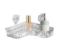 Estante de ducha esquinero, montaje en pared que ahorra espacio, soporte inoxidable para champú, acondicionador y jabón, diseño moderno para soluciones de almacenamiento de baño