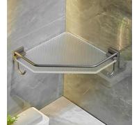 Estante de ducha esquinero - Nizer de pared impermeable para tocador de baño y cocina - Estantes esquineros versátiles para soluciones de almacenamiento que ahorran espacio