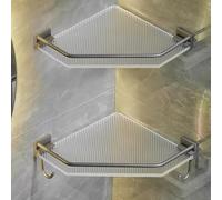 Estante de ducha esquinero, organizador de pared impermeable para baño y cocina, estantes de esquina versátiles que ahorran espacio para un fácil almacenamiento y decoración elegante del hogar