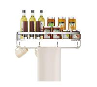 estante de ducha Estante de ducha con barra for toallas, organizador de ducha de acero inoxidable desmontable, estantes de ducha sin perforaciones for baño, cocina organizador de ducha de baño(50cm)