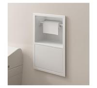 Estante de Ducha Premium Impermeable de Acero Inoxidable con Papelera integrada, Almacenamiento Empotrado para baño Que Ahorra Espacio, 60x28x13,5 cm, Elegante Acabado Negro, Ideal para artí