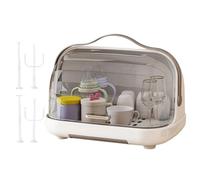 Estante de enfermería - PP Material 36cm, de Secado, Almacenamiento del Alimentador | Miembro a Prueba de Polvo, Base de Drenaje rápido, Organizador de Viajes para pezones, Piezas de Bomba