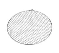 Estante de enfriamiento redondo 201 de acero inoxidable para hornear rejilla de alambre para una circulación uniforme del aire, varios tamaños, estante de plata para hornear pizza, malla de alambre