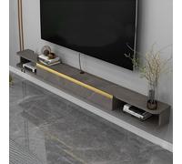 Estante de entretenimiento para montaje en pared con cajón, centro de entretenimiento moderno para el hogar, estante flotante suspendido de audio/video, gabinete de pared para sala de estar, estilo