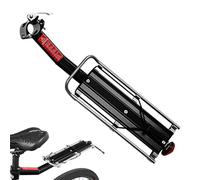 Estante de equipaje de bicicleta ajustable - Soporte trasero con luz integrada, soporte para Reggisella | Estante de equipaje de bicicleta resistente para cargas ligeras y bolsas, soporte