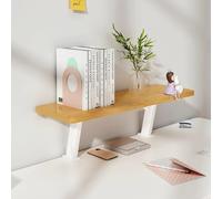 Estante de escritorio de madera - Mini estantería de 60 cm para almacenamiento en la oficina y el hogar, elegante Etagere que ahorra espacio, organizador de escritorio de madera, accesorios de