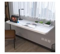 Estante de escritorio plegable de pared, estante oculto que ahorra espacio para cocina, bar, estación de costura, color blanco (80 x 40 cm), perfecto para espacios pequeños