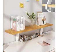 Estante De Escritorio Versátil Con Abrazadera, Estantes Extensores De Escritorio, Organizador De Escritorio Resistente For Juegos Y Accesorios De Oficina, Soporte(Natural,L-120cm)