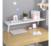 Estante De Escritorio Versátil Con Abrazadera, Estantes Extensores De Escritorio, Organizador De Escritorio Resistente For Juegos Y Accesorios De Oficina, Soporte(Bianco,L-80cm)