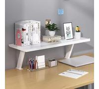 Estante de escritorio versátil con abrazadera, estantes extensores de escritorio, organizador de escritorio resistente para juegos y accesorios de oficina, monitor ergonómico de computadora y elevador