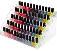 Estante de Esmalte de Uñas, 5 Niveles Organizador de Esmaltes de Uñas de Transparente