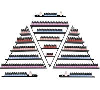 Estante de Esmalte de uñas montado en la Pared, Juego de 6 estantes Triangulares de exhibición de cosméticos para Botellas de aceites Esenciales, organice Sus lápices labiales y perfumes con
