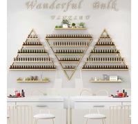 Estante de Esmalte de Uñas para Pared, Estante organizador montado en la pared, soporte de almacenamiento de pintura for cosméticos, soporte de exhibición de Perfume for lápiz labial de aceite esencia