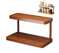 Estante De Especias,Organizador Armario Grande,Juego 2,Estructura Bambú,EstanteríA PequeñA Para Encimera Escritorio,Organizador Armarios Independiente,Para Cocinas, Comedores Y Oficinas(30cm,Brown)