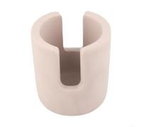 Estante de esponja de barro Diatom grande de secado rápido para | Material natural, composición, huella compacta de 7 x 8,5 cm, ideal para espacios reducidos, rosa o gris