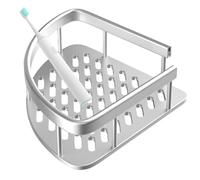 Estante De Esquina De Ducha - Organizador De Baño Compacto, Estante De Esquina De Pared Ligera | Canasta De Ducha Montada En Adhesivo, Caddie De Almacenamiento Versátil Para La Cocina De La Cocina De