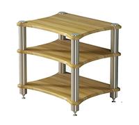 Estante de esquina de madera para estéreo, estante de audio, reproductor de CD, solución de almacenamiento que ahorra espacio para el hogar, oficina, DJ, teatro