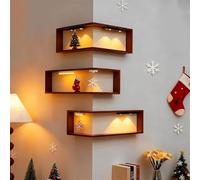 Estante De Esquina Iluminado, Nuevos Estantes Inteligentes De Esquina 2026, Estantes De Madera con Lámpara Led, Ilumina Tu Espacio, para Figuras Y Coleccionables 3