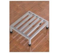 Estante de estiba de acero inoxidable, altura de 10 cm/3,9 pulgadas, capacidad de 500 kg, estantería de suelo for almacenamiento comercial de alta resistencia for restaurantes, garajes y vehículos.(70