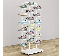 Estante de exhibición del estante del zapato de la tienda de ropa comercial, estante de exhibición del zapato del soporte del organizador del zapato, estante de exhibición del zapato del baloncesto de