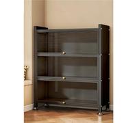 Estante de exhibición de acero de 5 capas con puertas, gabinete de curiosidades de varios niveles para el hogar, la oficina y la sala de juegos, exhibición gris Slish nd (23.6 x 45.2 pulgadas)