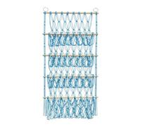 Estante de exhibición de animales de peluche,Estante de red de animales de peluche bohemio | Organizador colgante bohemio de 4 capas | Almacenamiento de felpa Boho, organizador de juguetes de macramé,