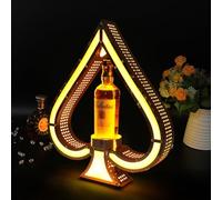 Estante de exhibición de Botellas de Licor Ace of Spades con luz LED, presentador de Botellas VIP de champán, bengalas de Botellas, Soportes de exhibición de Botellas de champán con luz LED Yellow