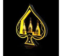 Estante de exhibición de botellas de licor con luz LED, presentador de botellas de champán Ace of Spades, bengalas de botellas, soportes de exhibición de botellas de champán, para bar, hotel,