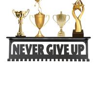 Estante de exhibición de medallas, 40 x 8 cm, Montaje en Pared, Soporte portátil de de Carrera, Organizador de medallas de Gimnasia Duradero, con Gancho de Metal, Pantalla compacta de Montaje