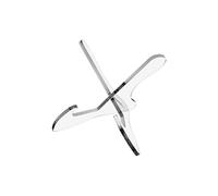 Estante de exhibición de poliacrilato transparente con base reforzada, gran almacenamiento para el hogar, fácil montaje y ahorro de espacio, estante de exhibición moldeado desconocido para múltiples