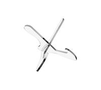 Estante de exhibición de poliacrilato transparente con base reforzada, gran almacenamiento para el hogar, fácil montaje y ahorro de espacio, estante de exhibición moldeado desconocido para múltiples